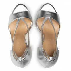 Elegant Sandals Sandals EVA LONGORIA - EL-06-03-000365 110 Silver -Eva Longoria shop 0000207955080 06 mk