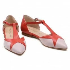 Flats Shoes EVA LONGORIA - EL-29-03-000448 108 Red, Pink -Eva Longoria shop 0000208158282 05 rz