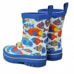 Wellingtons HELLY HANSEN - Jk Splash Print 11673 538-7 24 Sonic Blue Colourful, Blue -Eva Longoria shop 0000208793384 02 rz