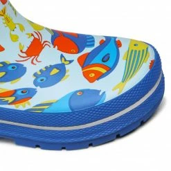 Wellingtons HELLY HANSEN - Jk Splash Print 11673 538-7 24 Sonic Blue Colourful, Blue -Eva Longoria shop 0000208793384 05 rz