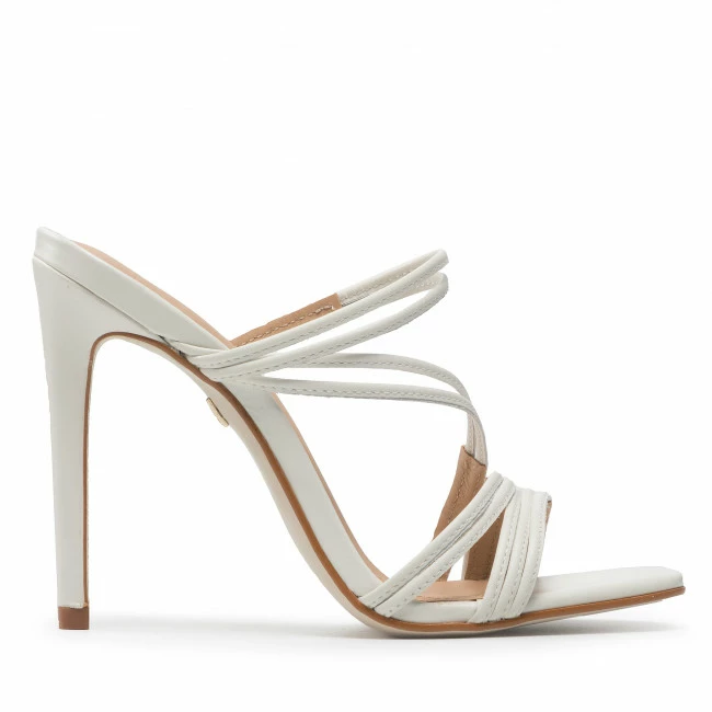 Elegant Mules Slides EVA LONGORIA - EL-12-05-000610 102 White 2 Elegant Mules Slides EVA LONGORIA - EL-12-05-000610 102 White - Image 2