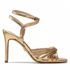 Elegant Sandals Sandals EVA LONGORIA - EL-02-05-000662 711 Gold -Eva Longoria shop 02 0000300115602 pl