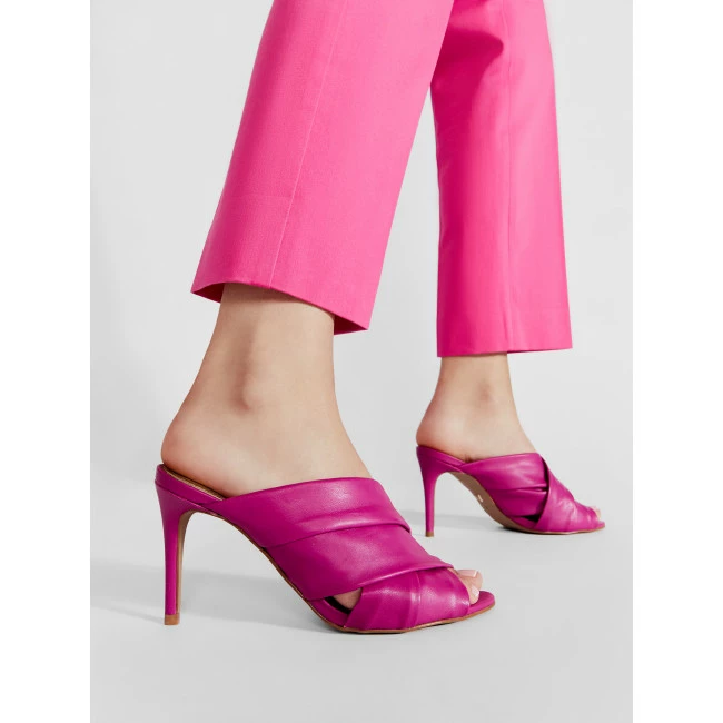 Elegant Mules Slides EVA LONGORIA - EL-05-05-000621 112 Pink 2 Elegant Mules Slides EVA LONGORIA - EL-05-05-000621 112 Pink - Image 2