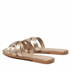 Elegant Sandals Slides EVA LONGORIA - EL-38-05-000631 711 Gold -Eva Longoria shop 04 0000300308028 plj