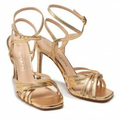 Elegant Sandals Sandals EVA LONGORIA - EL-02-05-000662 711 Gold -Eva Longoria shop 05 0000300115602 pl