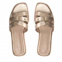 Elegant Sandals Slides EVA LONGORIA - EL-38-05-000631 711 Gold -Eva Longoria shop 07 0000300308028 plj