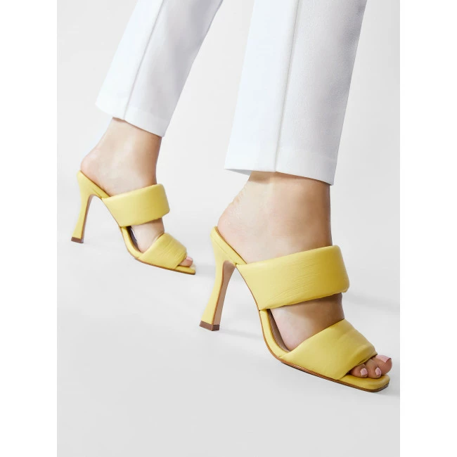 Elegant Mules Slides EVA LONGORIA - EL-22-05-000691 152 Yellow 2 Elegant Mules Slides EVA LONGORIA - EL-22-05-000691 152 Yellow - Image 2
